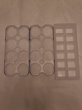 Mini ICE TRAY and Clear Silicone Circle Holder